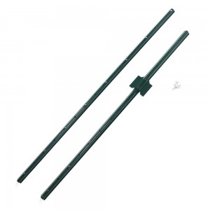 Adjustable 6ft 7ft Steel metal u channel steel fence post with Anchor Plate