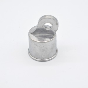 Chain Link Offset Rail End Cup- End Rail (Aluminum)