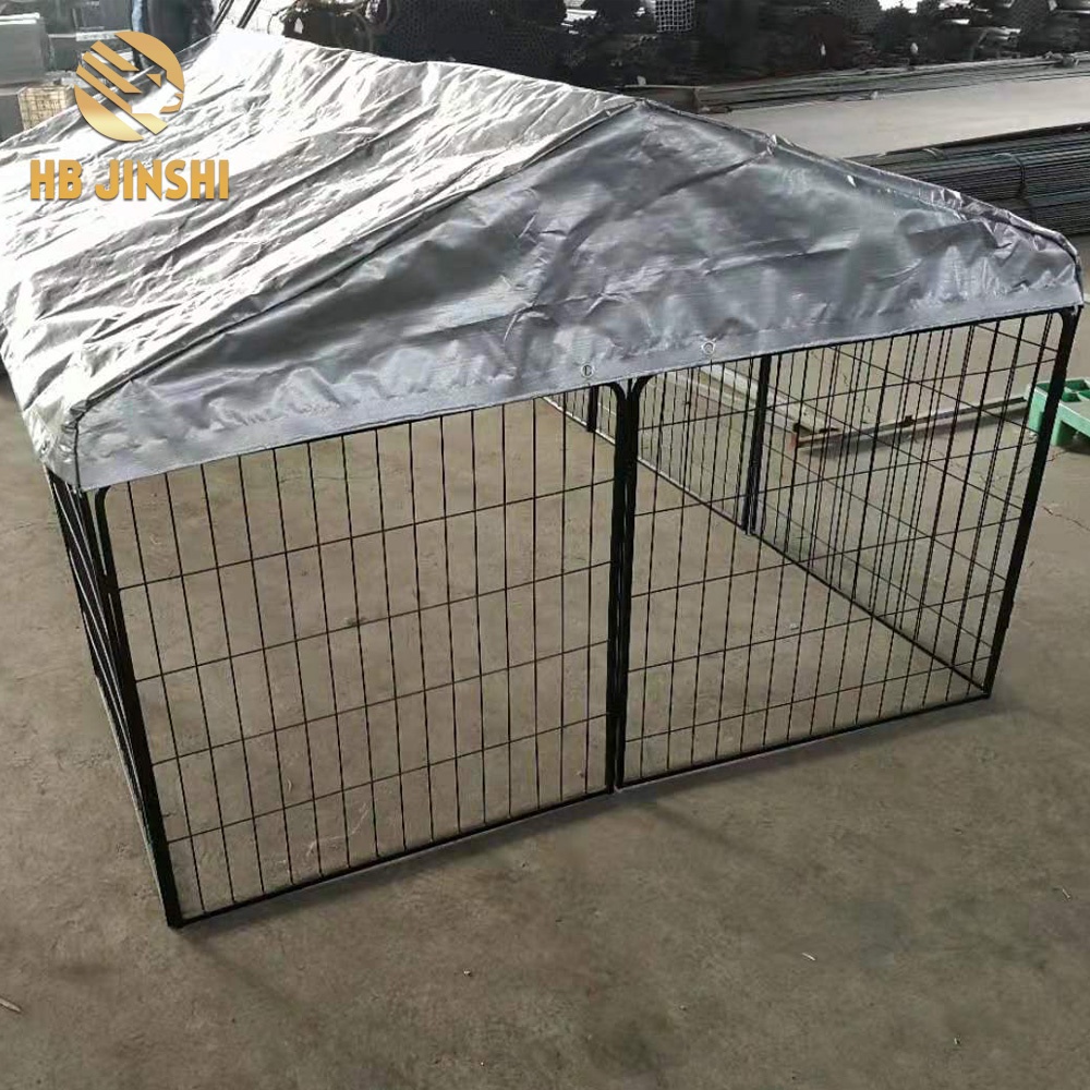 High Quality Dog Kennel - 2019 new type outdoor folding dog cage dog kennel playpen with cover manufacture for sale – JINSHI
