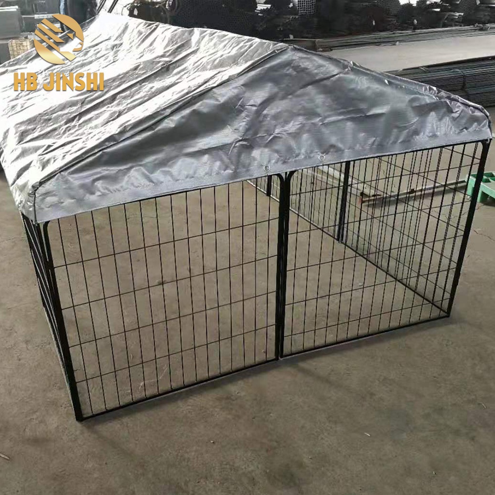 2019 bagong uri ng panlabas na folding dog cage dog kennel playpen na may takip na gawa para sa pagbebenta