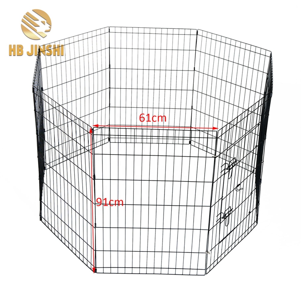 Durable metal pet enclosure 8 portable panels pet dog playpen