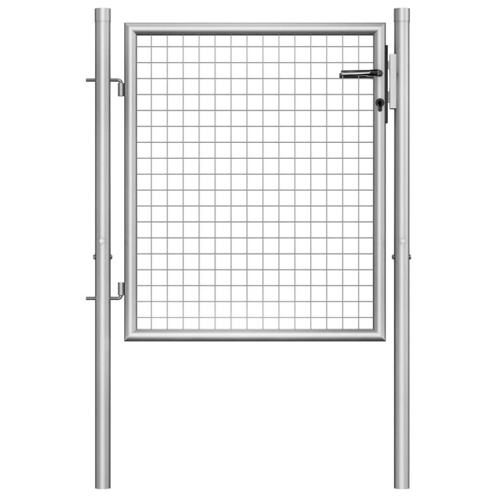 Galvanized Metal Steel Garden Gate