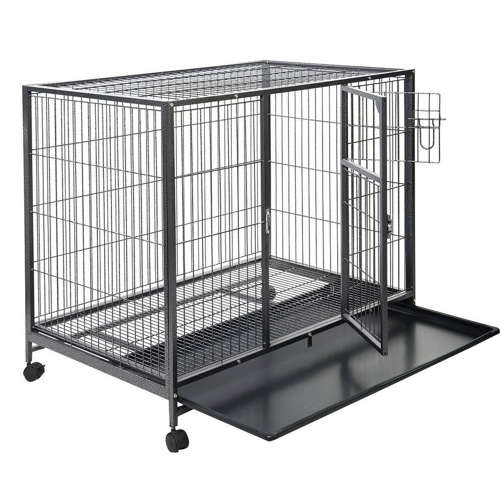 Canem caveam w Currus Portable Pet puppy Portitorem Crate Cage