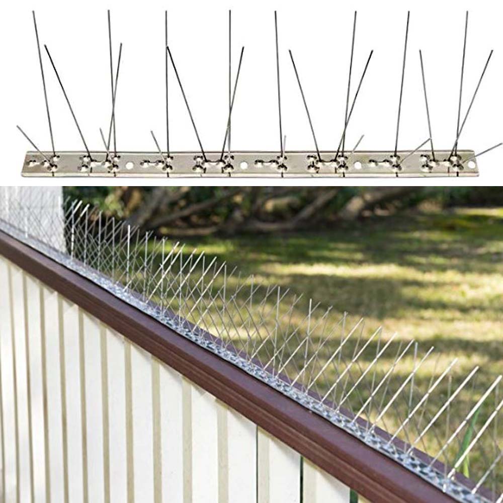 Stainless Steel Anti Bird Spikes Pest Control Pigeon Repellent Strips Bird Control