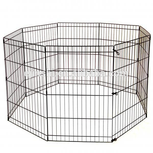 8 panneaux 42"-Black Tall Dog Playpen/cage pliante pour chien