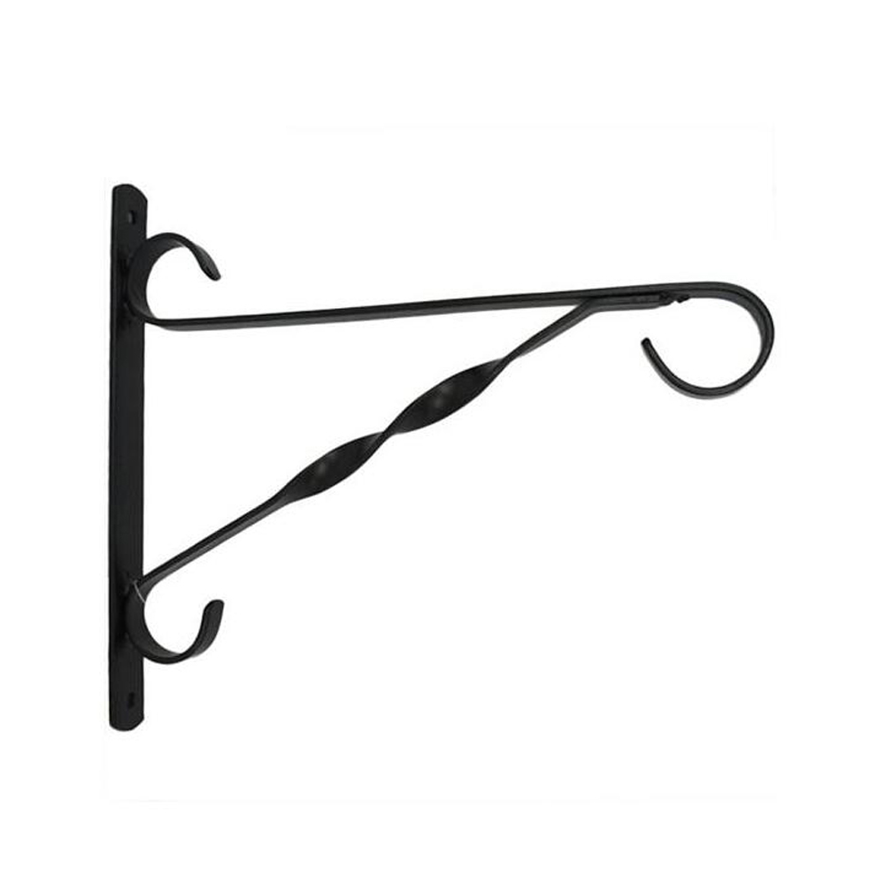 Garden Brackets Crook Lantern Flower Holder Cast Iron Wall Mounted Bracket