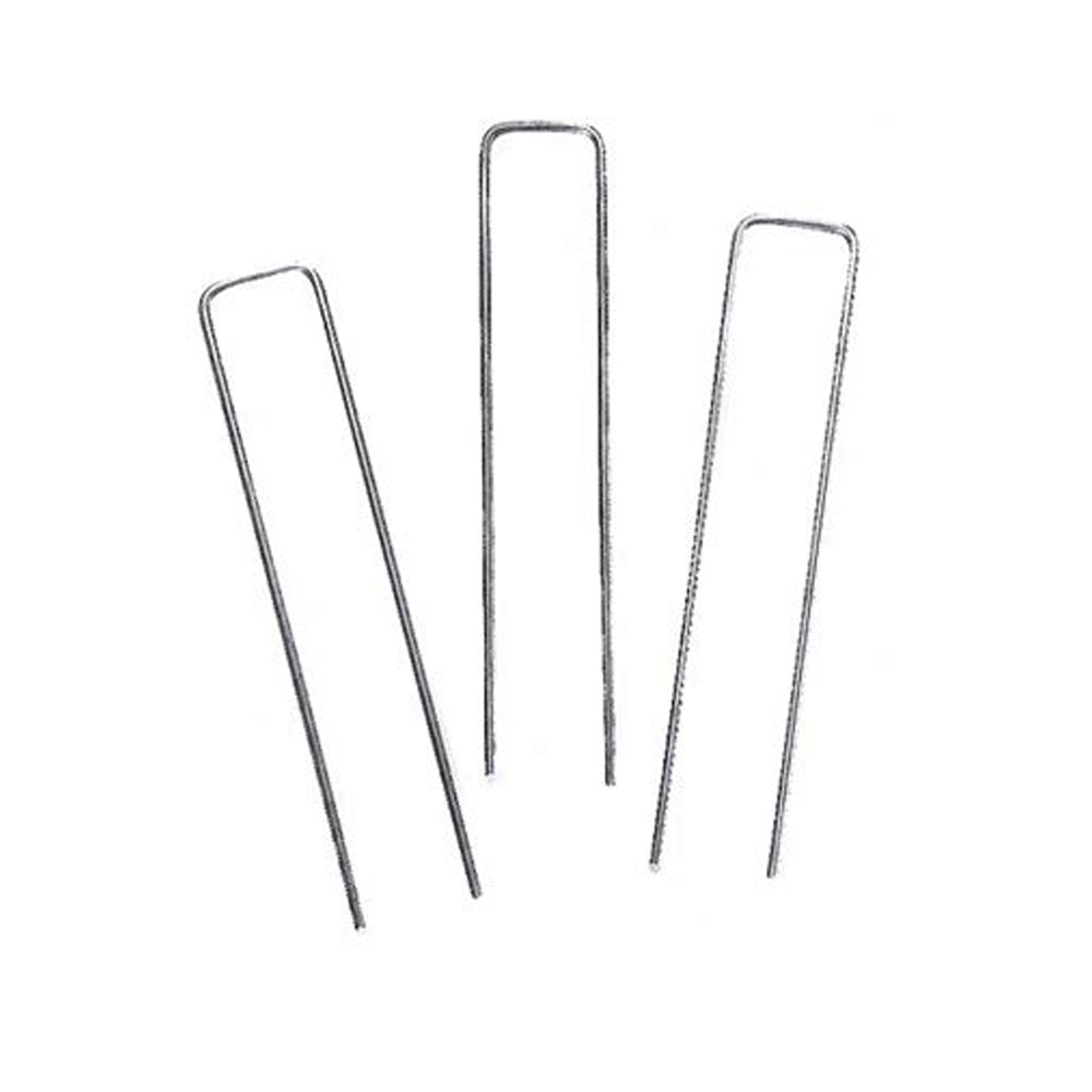 Factory Price Stainless Steel Ground Anchor - 11 Gauge 6''*1''*6''  Square Top Landscape Garden Sod Staples Stakes Pins U Shape Stakes – JINSHI