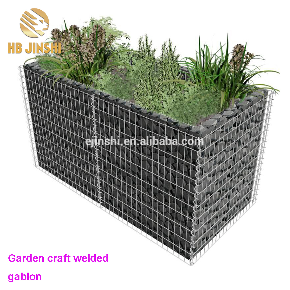 Galvanized Welded Gabion Gabion box and round welded gabion for garden
