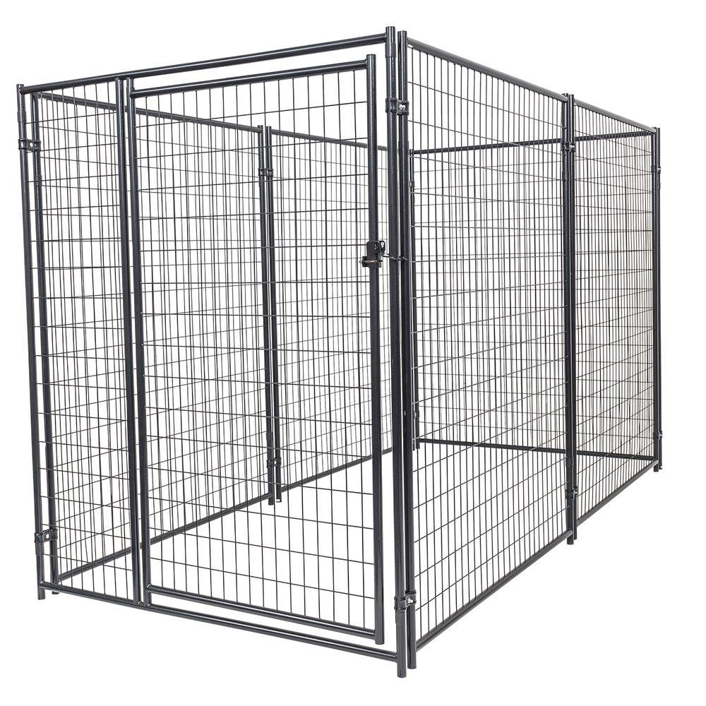 Kennel Kit Pets Dog Fence Welded Wire Waterproof Cover Galvanized Steel