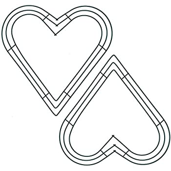 18 Years Factory Cheap Garden Gates - 12" Heart shape Christmas decoration wreath frame outdoor party decoration wire wreath frame – JINSHI