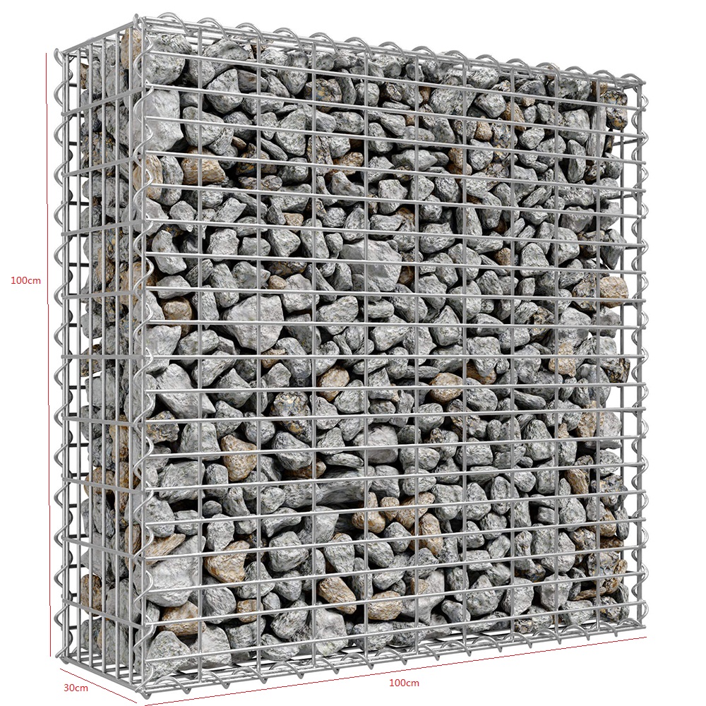 1m*0.5m*0.3m  Galvanized Welded Mesh Gabion Wall