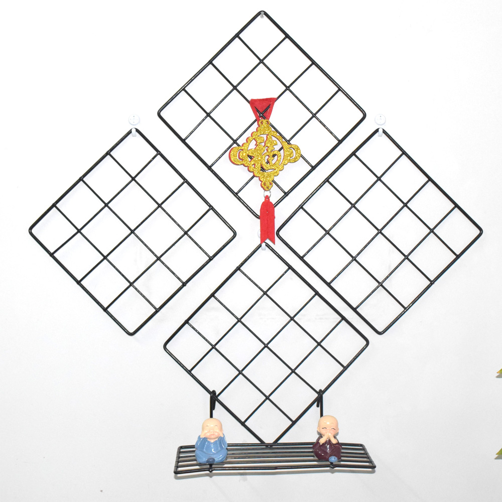China Gold Supplier for Metal Grid Wall Panel - Kitchen Wall Storage Organizer Wire Wall Grid Panel Display Ledge – JINSHI