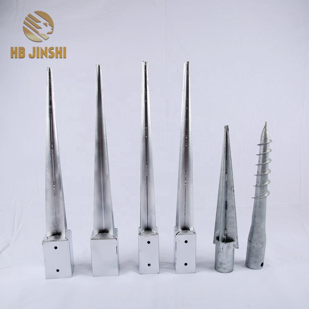 750mm Long Heavy Galvanized Square Post Anchor 101mm X 101mm Square Anchors for Post