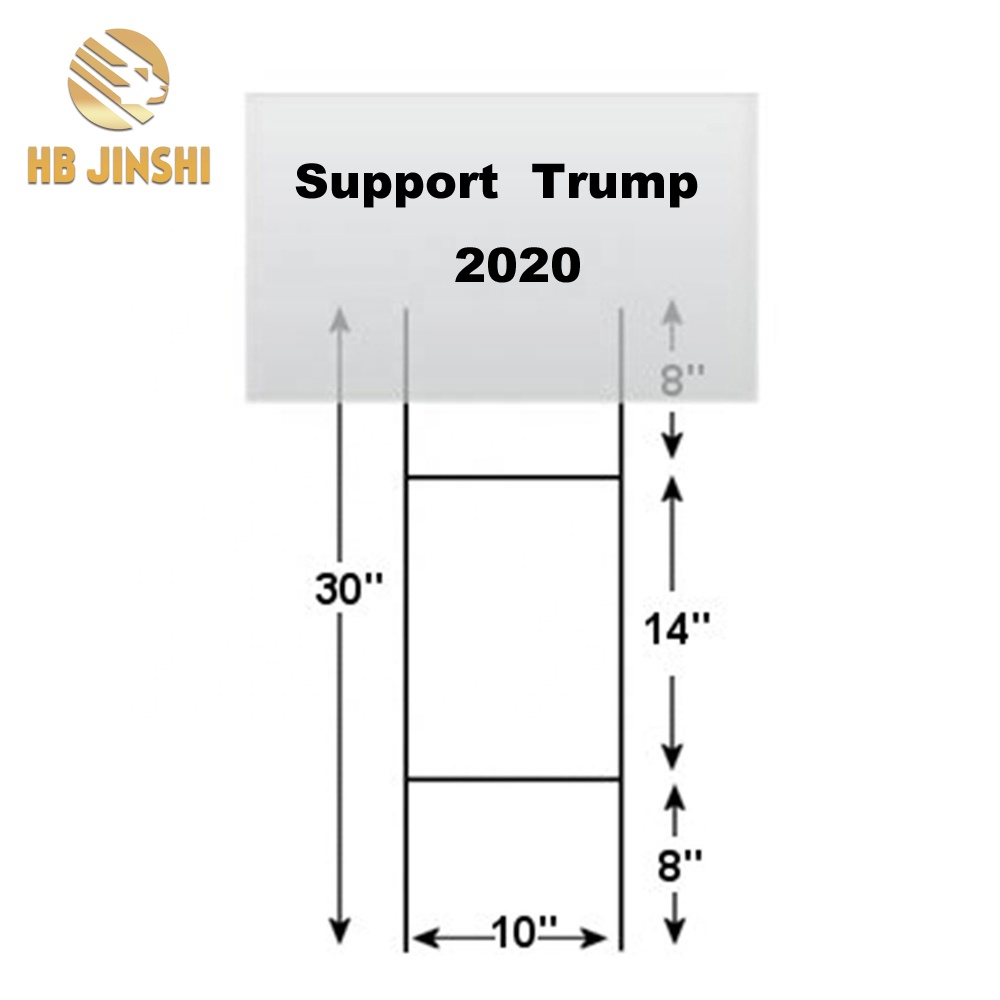 Factory For Wreaths - Galvanized H wire stakes H sign post step in H stakes – JINSHI