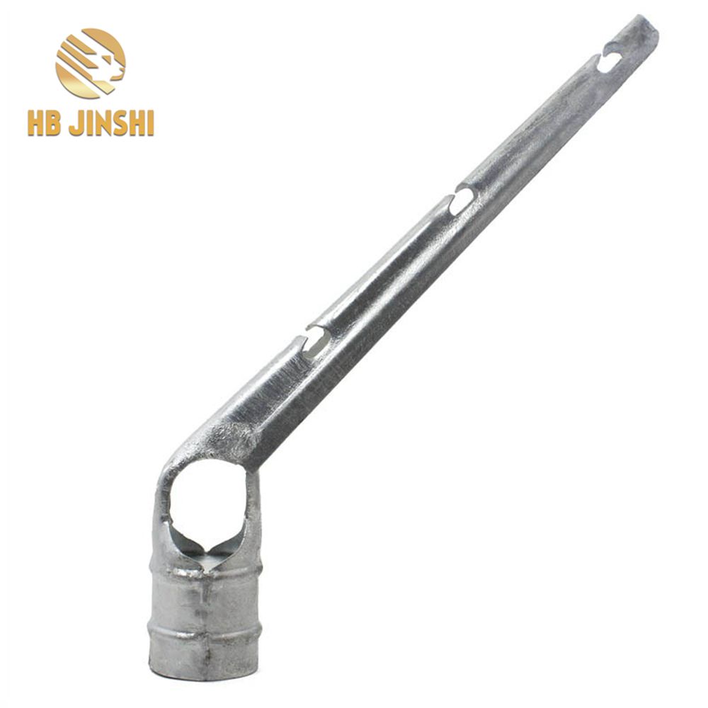 Hot dip galvanized Single stipe earm Chain link fence fittings