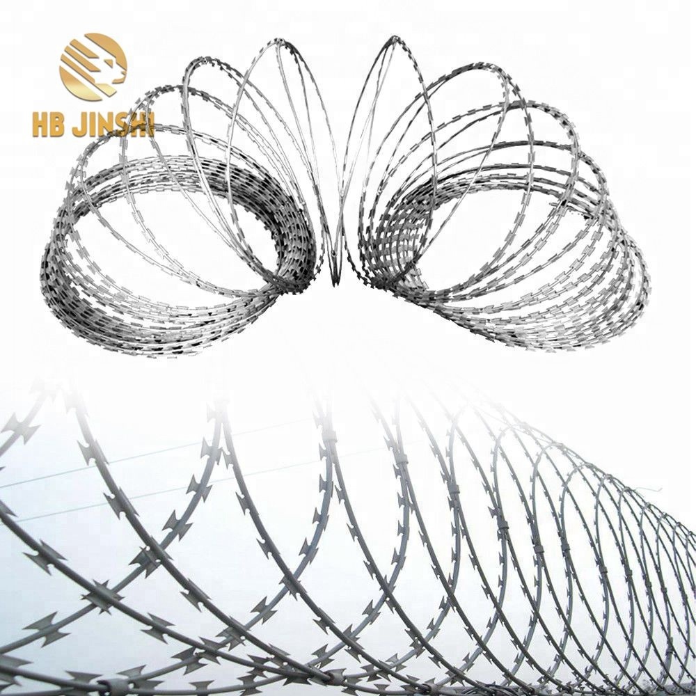 Galvanized Iron Cross Razor Fencing Wire