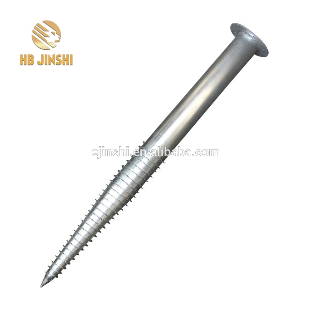 1.6m galvanized steel ground screw & earth screw pile for flag pole & ground screw