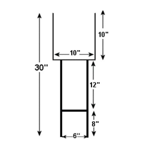 Heavy duty wire stakes,U-Top heavy duty wire stakes for coroplast stakes