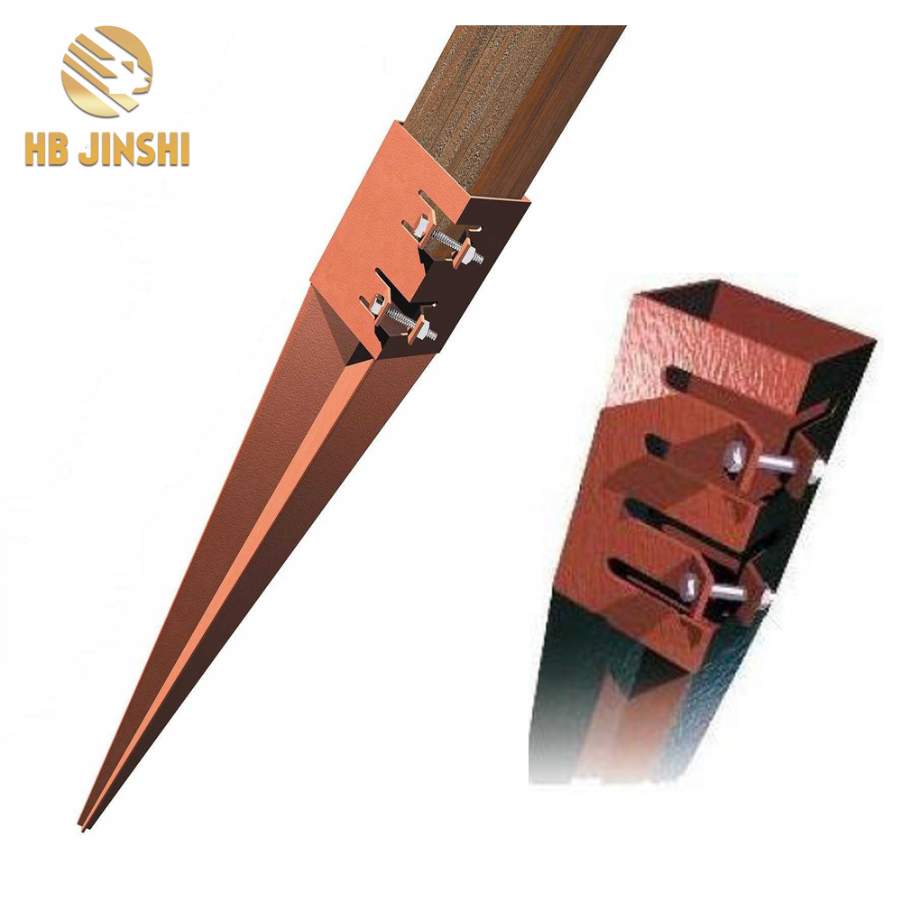 Metal Adjustable Anchor Ground Screw Fence Post Spike