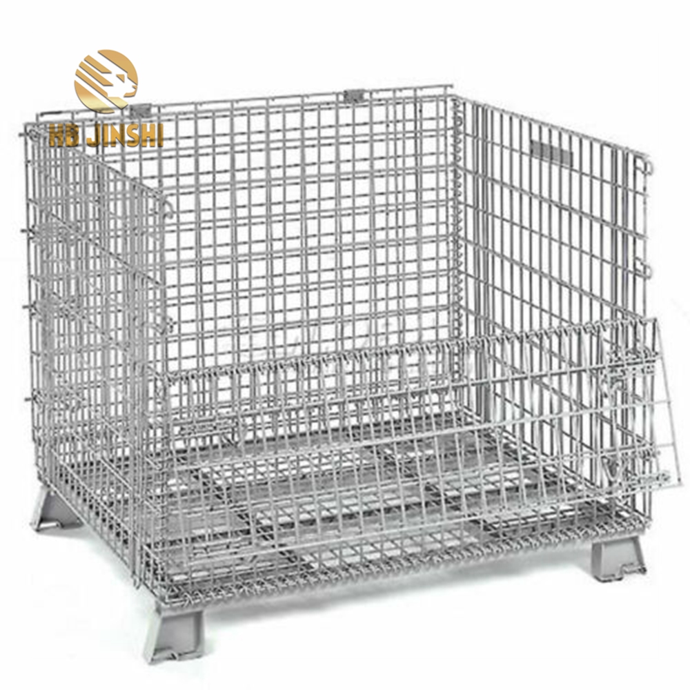 Standard Stacking Rigid Metal Storage Wire Mesh Container