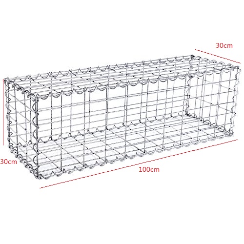 1m*0.5m*0.3m 4mm Galvanized Welded Gabion Box  for flood protective