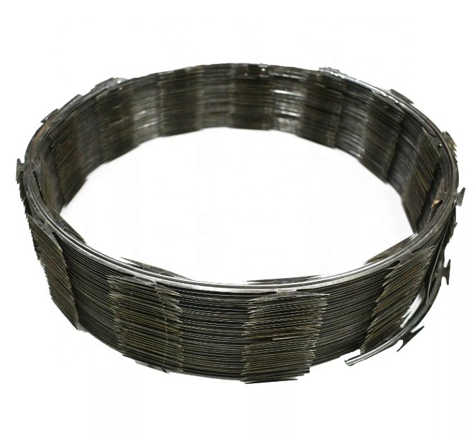 حصار سیم خاردار Concertina Razor Blade Wire CBT 65 250mm