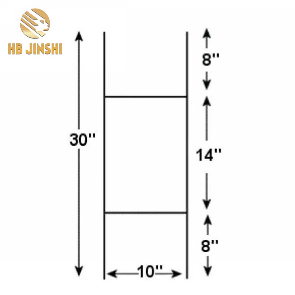 தொழிற்சாலை விற்பனை மலிவான விலை 10" x 30" எச் பிராக்கெட் சைன் ஹோல்டர் பில்போர்டு பங்கு