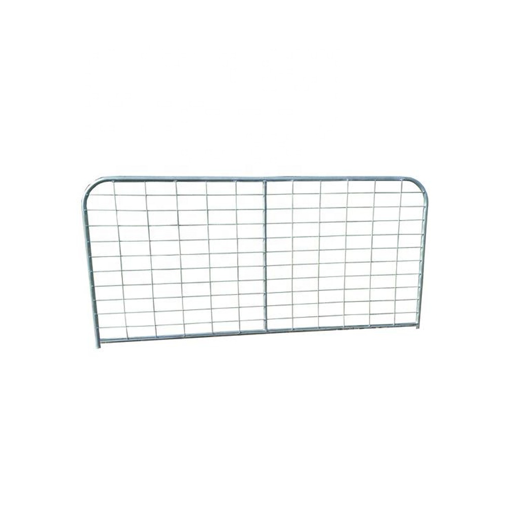 NZ Heavy Galvanized Metal Mesh Farm Fence Gate 10ft long Farm Gate for sale