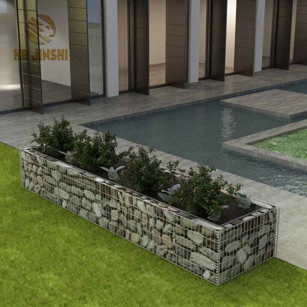 Easy Installation Steel Gabion Baskets Welded Stone Gabion For Landscape