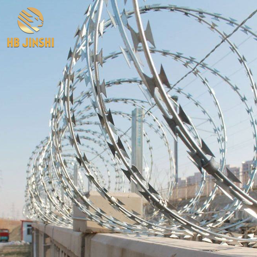 980 mm coil diameter BTO 22 razor wire