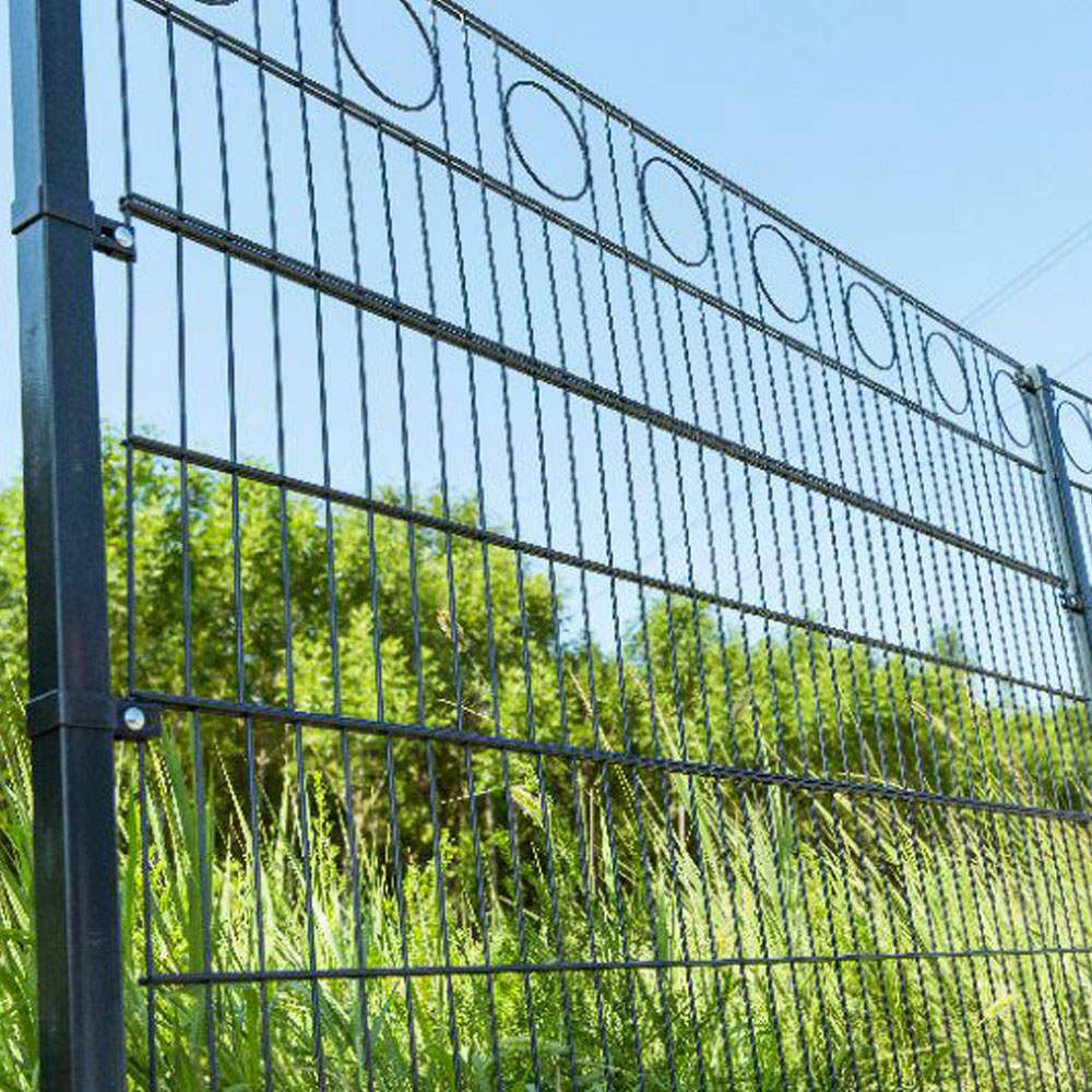 868 656 Powder Coated Double Wire Welded Mesh Fence Panel