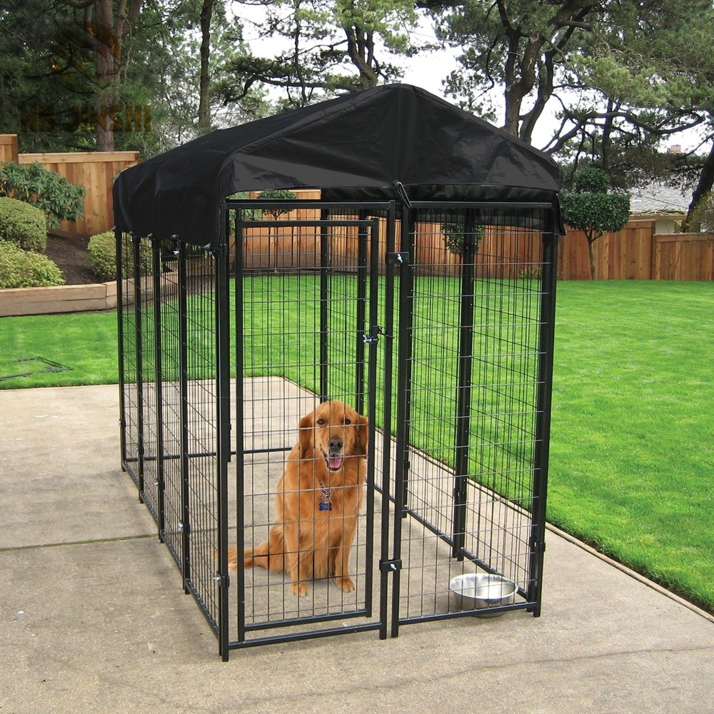 Weatherguard Covered Uptown Welded Wire Dog Kennel