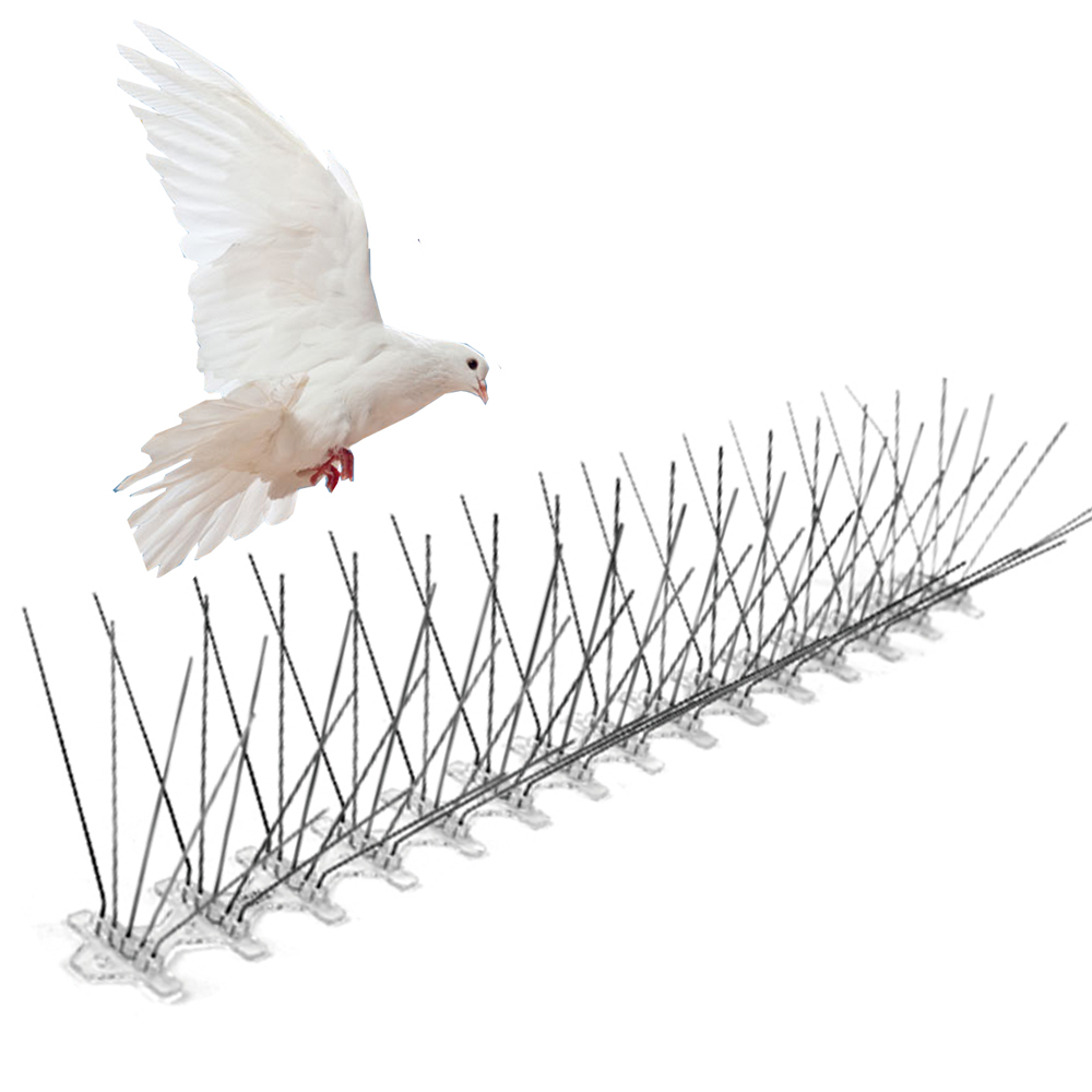 5 baris 75 Pancang Keluli Tahan Karat Kawalan Merpati Perosak Anti Pancang Burung