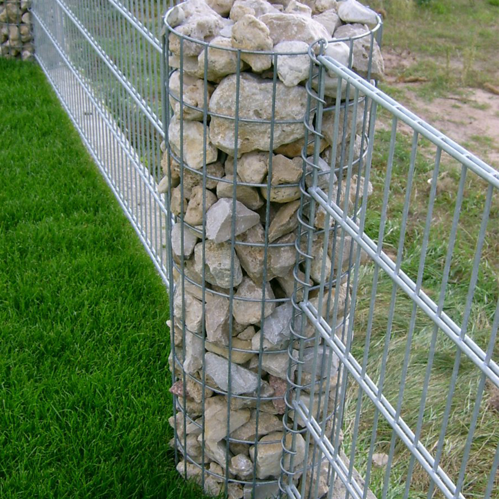 1m*0.5m*0.8m Galvanized Welded Gabion Box, Welded Square Gabions for flood protective