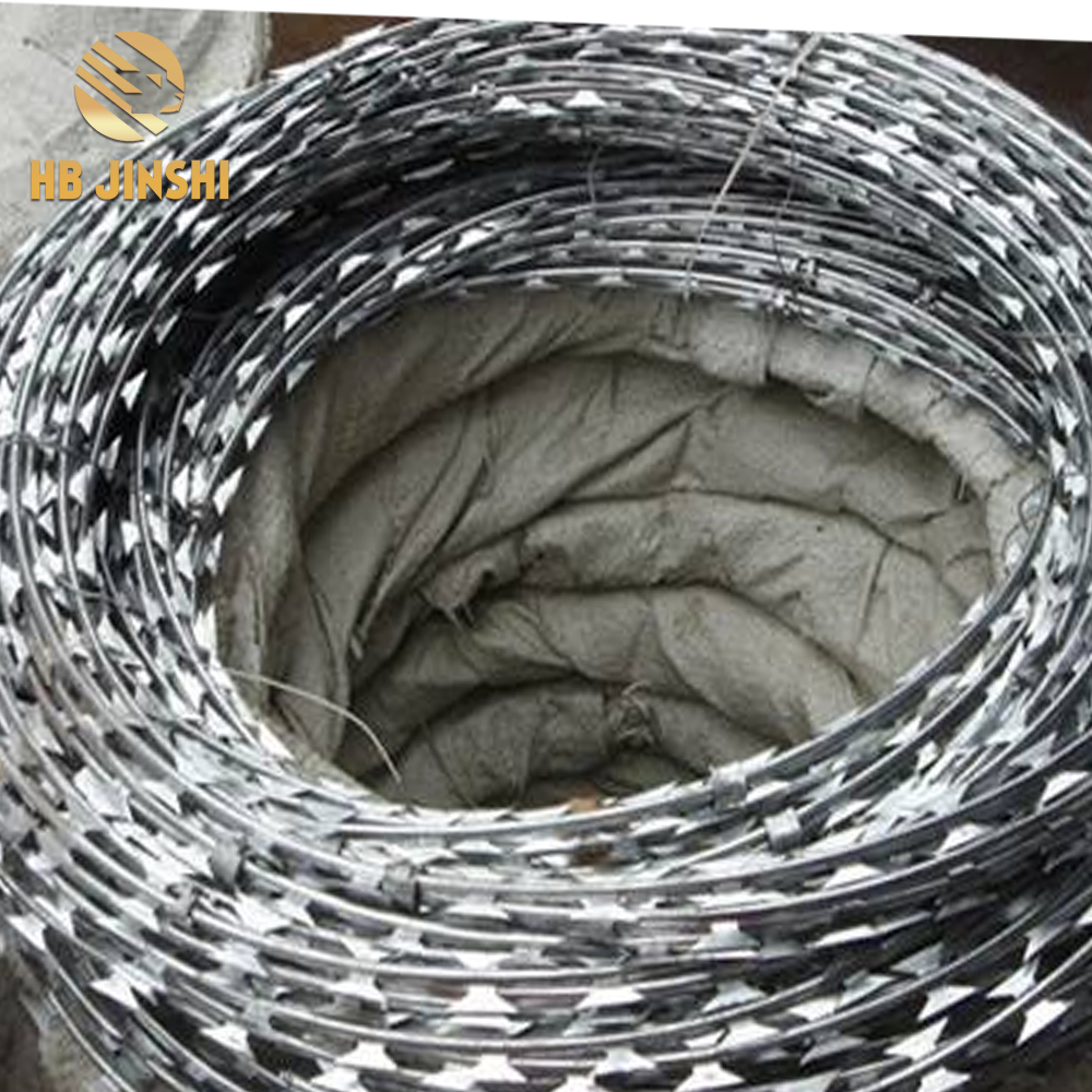 BTO22 960mm coil diameter high zinc coated  custom made razor wire