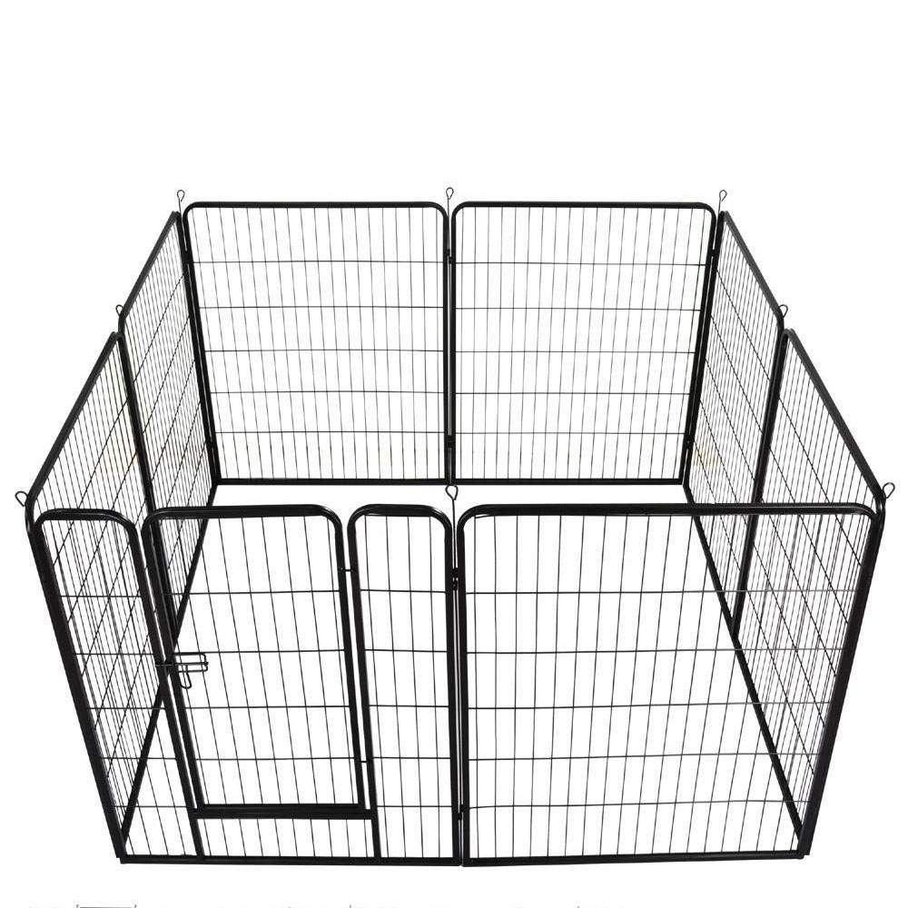 Anjing kennels Anjing Playpen piaraan kennel Pen Latihan Cage pager 8 panel