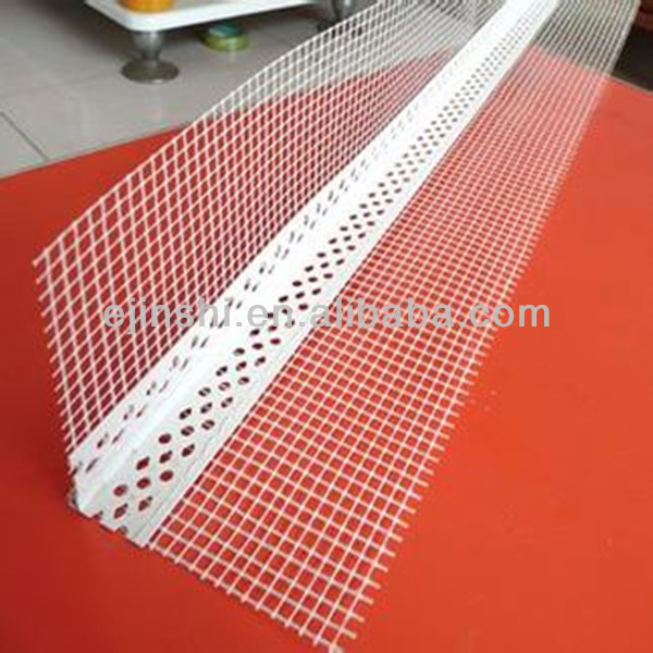 2.7m PVC Corner Bead e nang le Fiberglass Mesh