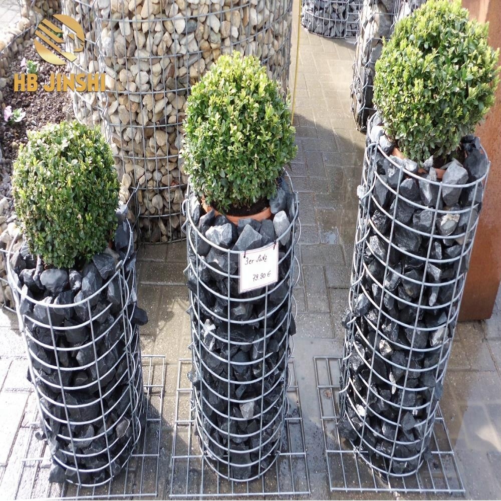 50, 60, 70 cm High Round Gabionensaulen Gabion columns