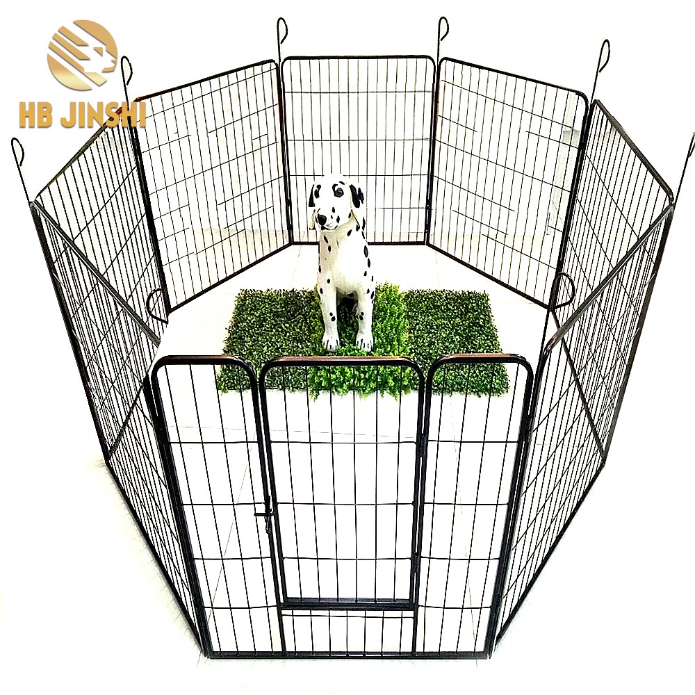 8pcs panel Heavy Duty Pet Exercise Cage Dog Cat Barrier Fence Metal Play Pen Kennel