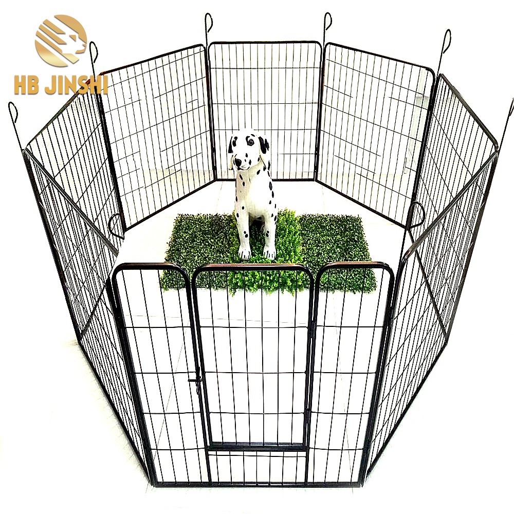 8 pcs panneau Heavy Duty Pet Exercice Cage Chien Chat Barrière Clôture En Métal Jouer Stylo Chenil