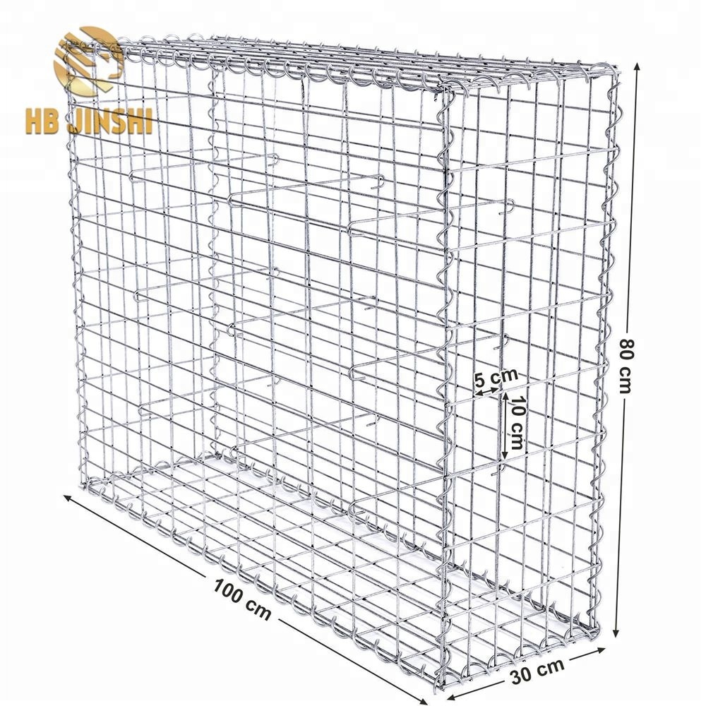 4mm Wire 100X50mm Mesh Galvanized Welded Gabion