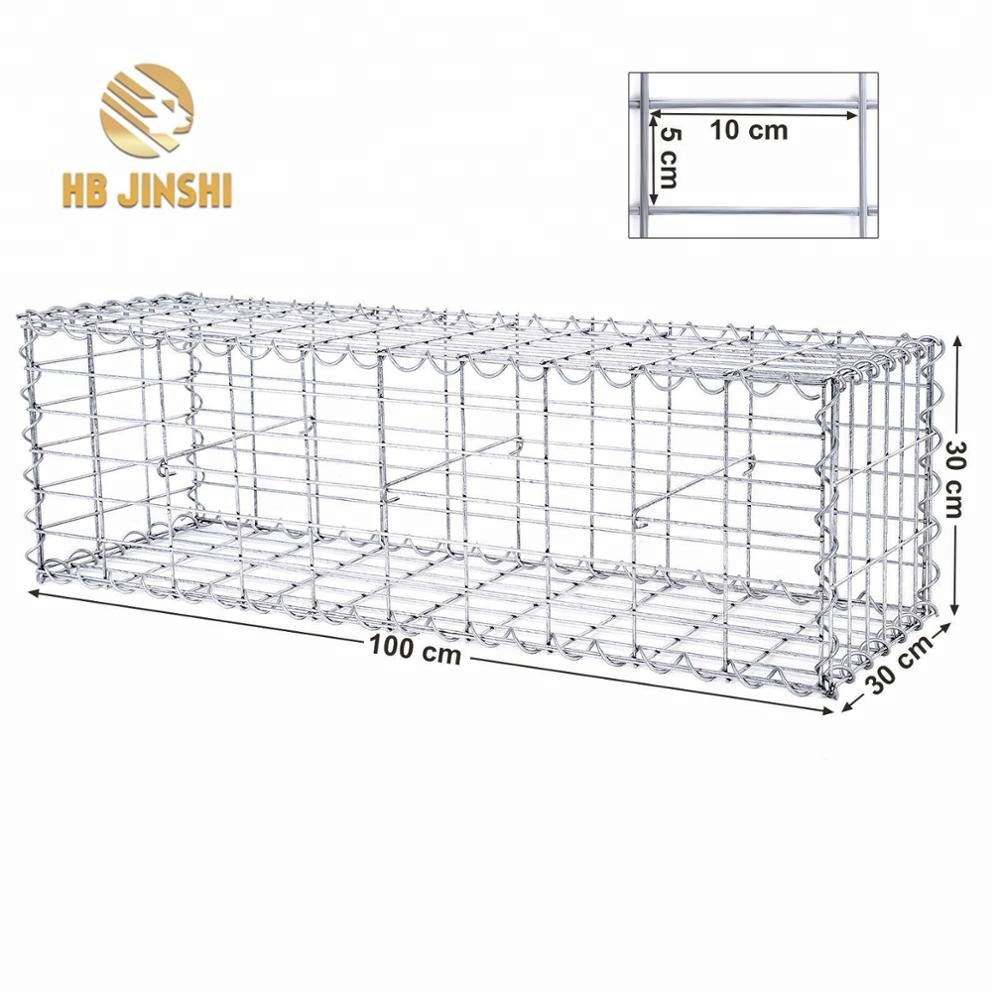 Manufacturer supplier Galfan galvanized ZnAl 5% welded gabion box for flood protective or garden