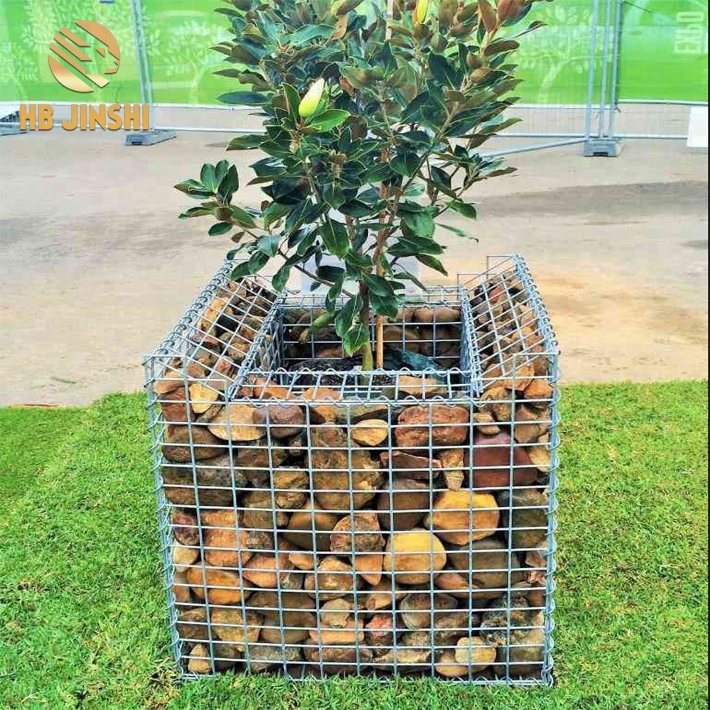 Garden gabion planters