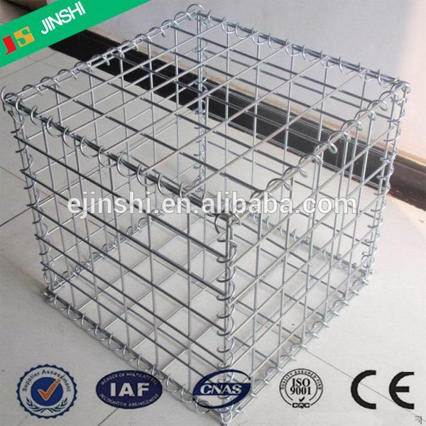 50 x 50mm mesh Hot dipped Galvanized wire mesh panel welded stone gabion box