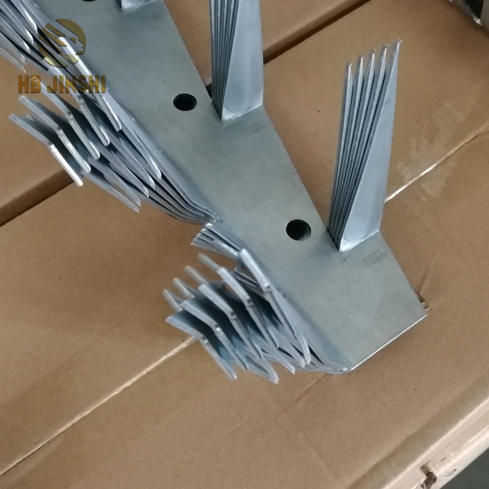 Galvanized Razor Wall Spikes 1.25m for Security