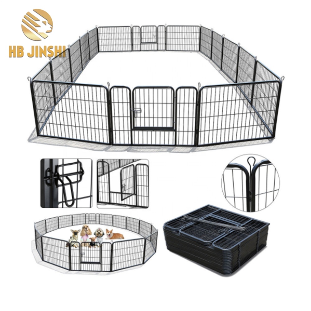 Parc pour chien en cage pour animaux de compagnie en fil soudé Euro Market 30 '' X 8 panneaux