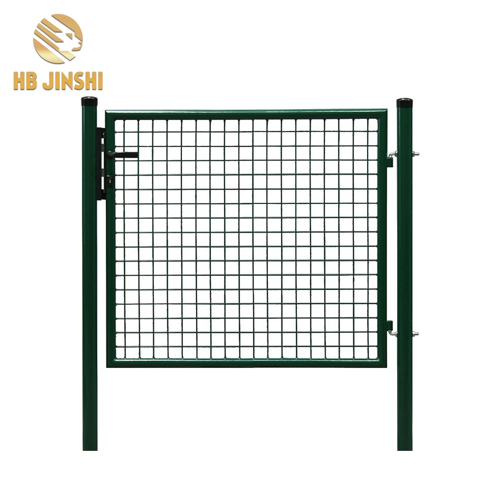 Europe Popular Green Powder Coated Metal Garden Fence Gate