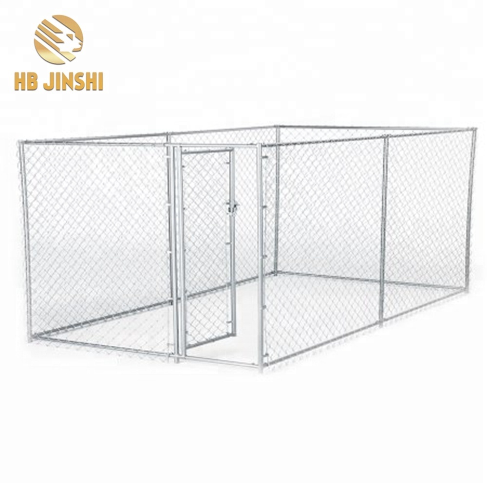 2.3mx2.3mx1.83m large  galvanized chain link dog kennel