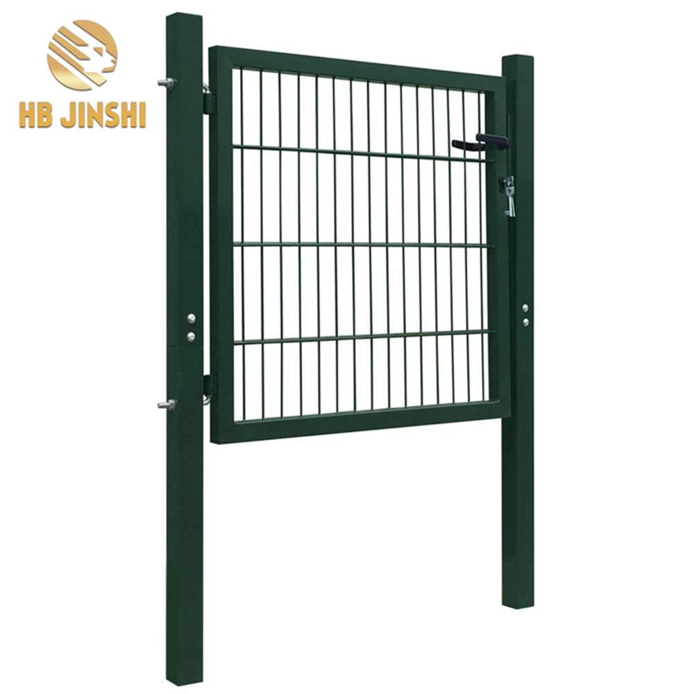 Black Coating Steel Walk Thru Garden Fence Door