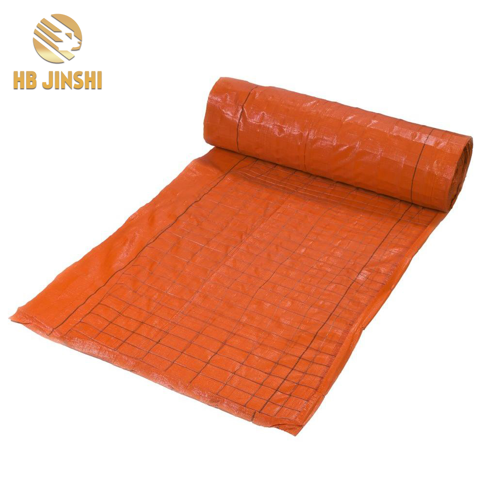 Orange color 88gsm geotextile backed 14Ga 36" wire backed silt fencing